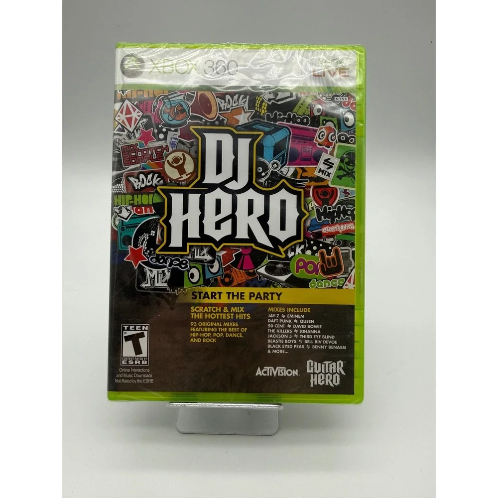 DJ Hero Xbox 360 Game New Factory Sealed Not For Resale Edition Activision